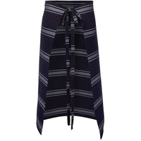 JB's Wear 5BA Butcher's Apron - Back View | color:Navy/White|view:back