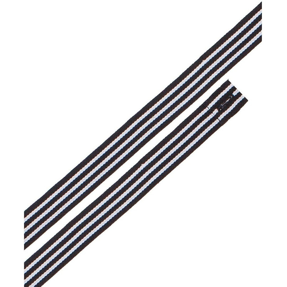 JB's Wear 5ACBY Changeable Yarn Dyed Cross Back Apron Strap - Front View | color:Black/White|view:front