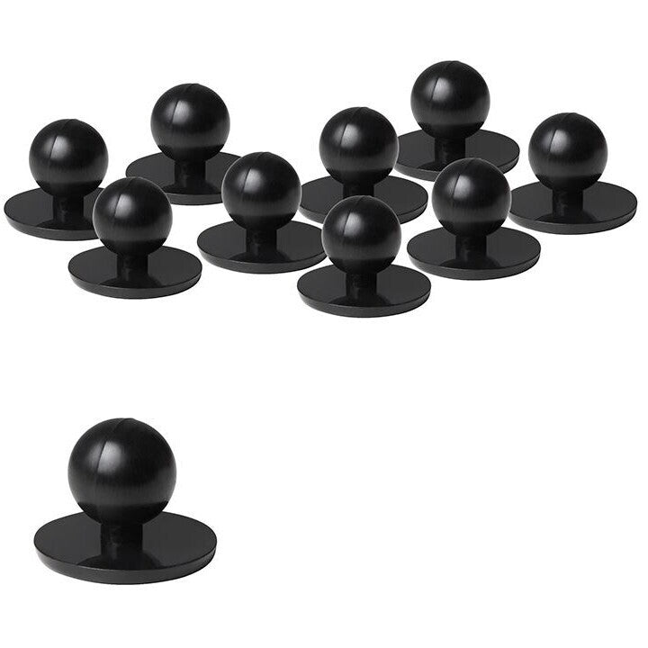 JB's Wear 5BT Chef's Button - Front View | color:Black|view:front
