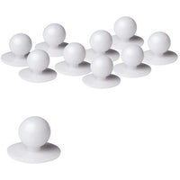 JB's Wear 5BT Chef's Button - Front View | color:White|view:front