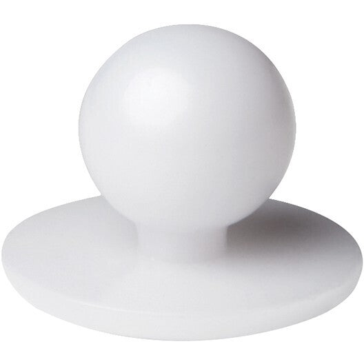 JB's Wear 5BT Chef's Button - Side View | color:White|view:side