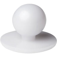 JB's Wear 5BT Chef's Button - Side View | color:White|view:side