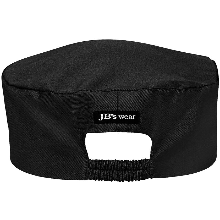 JB's Wear 5FC Chef's Cap - Back View | color:Black|view:back