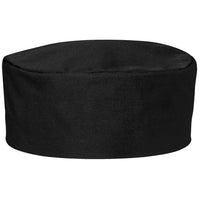 JB's Wear 5FC Chef's Cap - Front View | color:Black|view:front