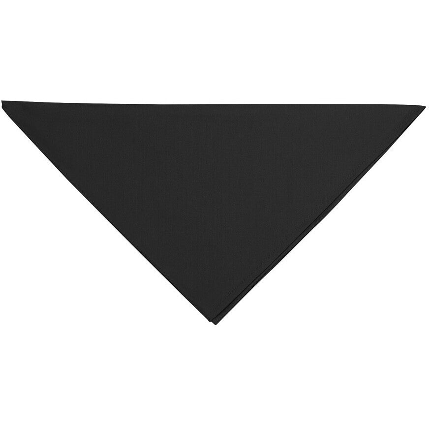 JB's Wear 5FS Chef's Scarf - Front View | color:Black|view:front