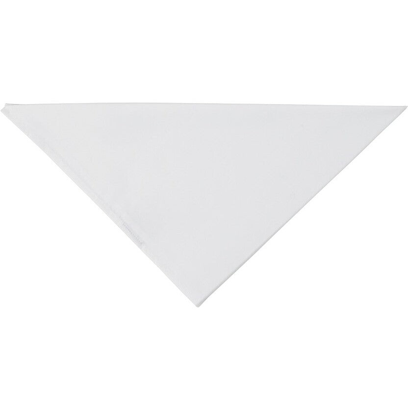 JB's Wear 5FS Chef's Scarf - Front View | color:White|view:front