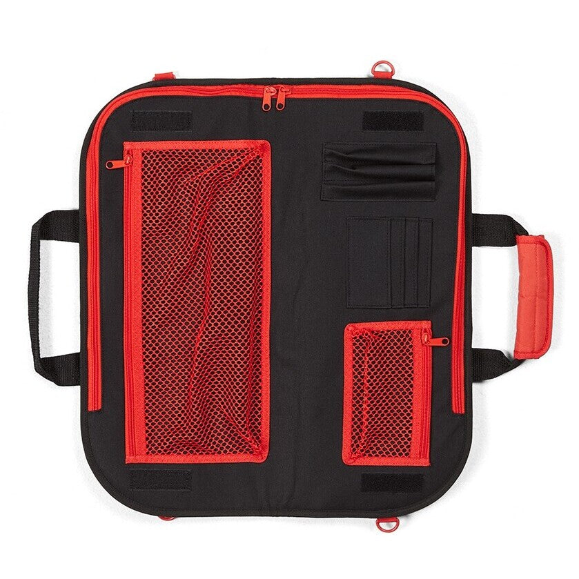 JB's Wear 5KB Chef's Small Knife Bag - Side View | color:Black/Red|view:side
