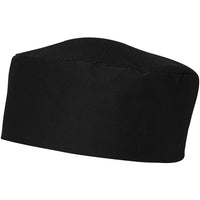 JB's Wear 5CVC Chef's Vented Cap - Side View | color:Black|view:side