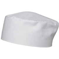JB's Wear 5CVC Chef's Vented Cap - Side View | color:White|view:side