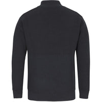 JB's Wear 6JCZ Chunky 1/2 Zip Jumper - Back View | color:Black|view:back