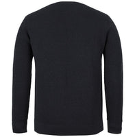 JB's Wear 6JCC Chunky Crew Neck Jumper - Back View | color:Black|view:back