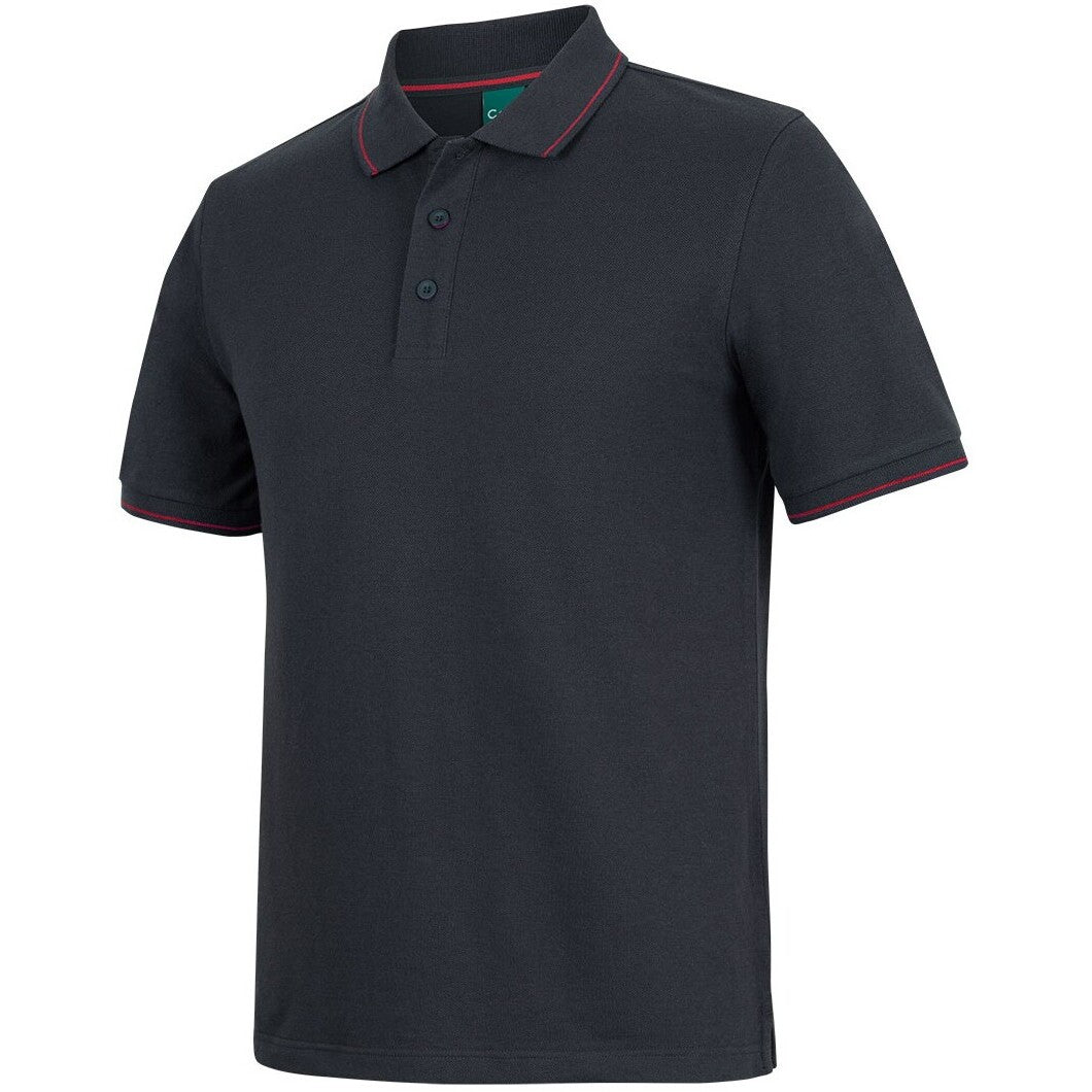 JB's Wear 2CCP Classic Polo - Side View | color:Black/Red|view:side