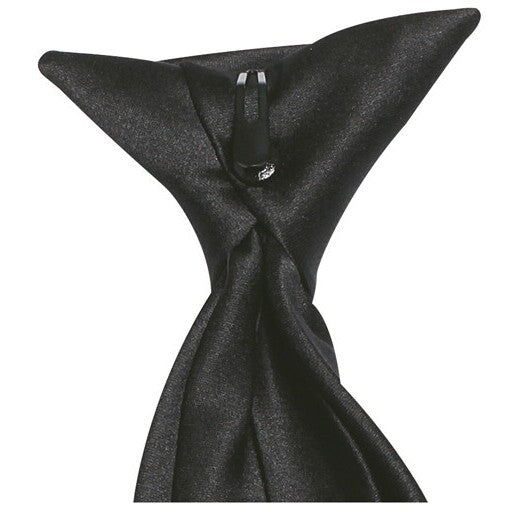JB's Wear 5TCT Clip on Tie (5 Pack) - Side View | color:Black|view:side