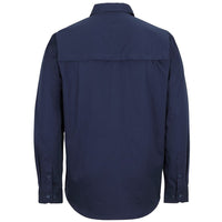 JB's Wear 6WLCF Close Front L/S 150g Work Shirt - Back View | color:Navy|view:back