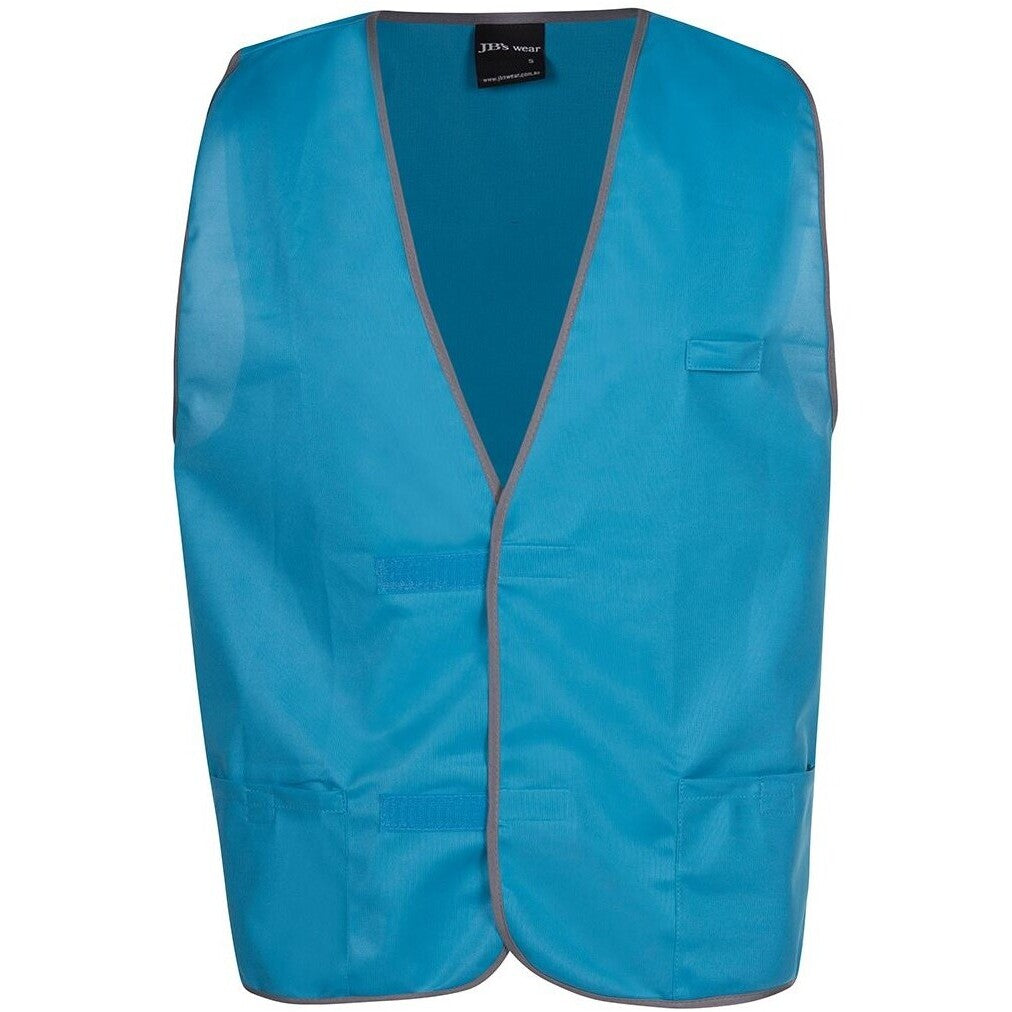 JB's Wear 6HFV Coloured Tricot Vest - Front View | color:Aqua|view:front