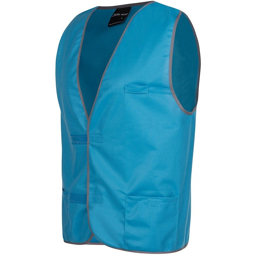 JB's Wear 6HFV Coloured Tricot Vest - Side View | color:Aqua|view:side