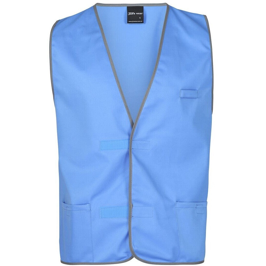 JB's Wear 6HFV Coloured Tricot Vest - Front View | color:Lt Blue|view:front