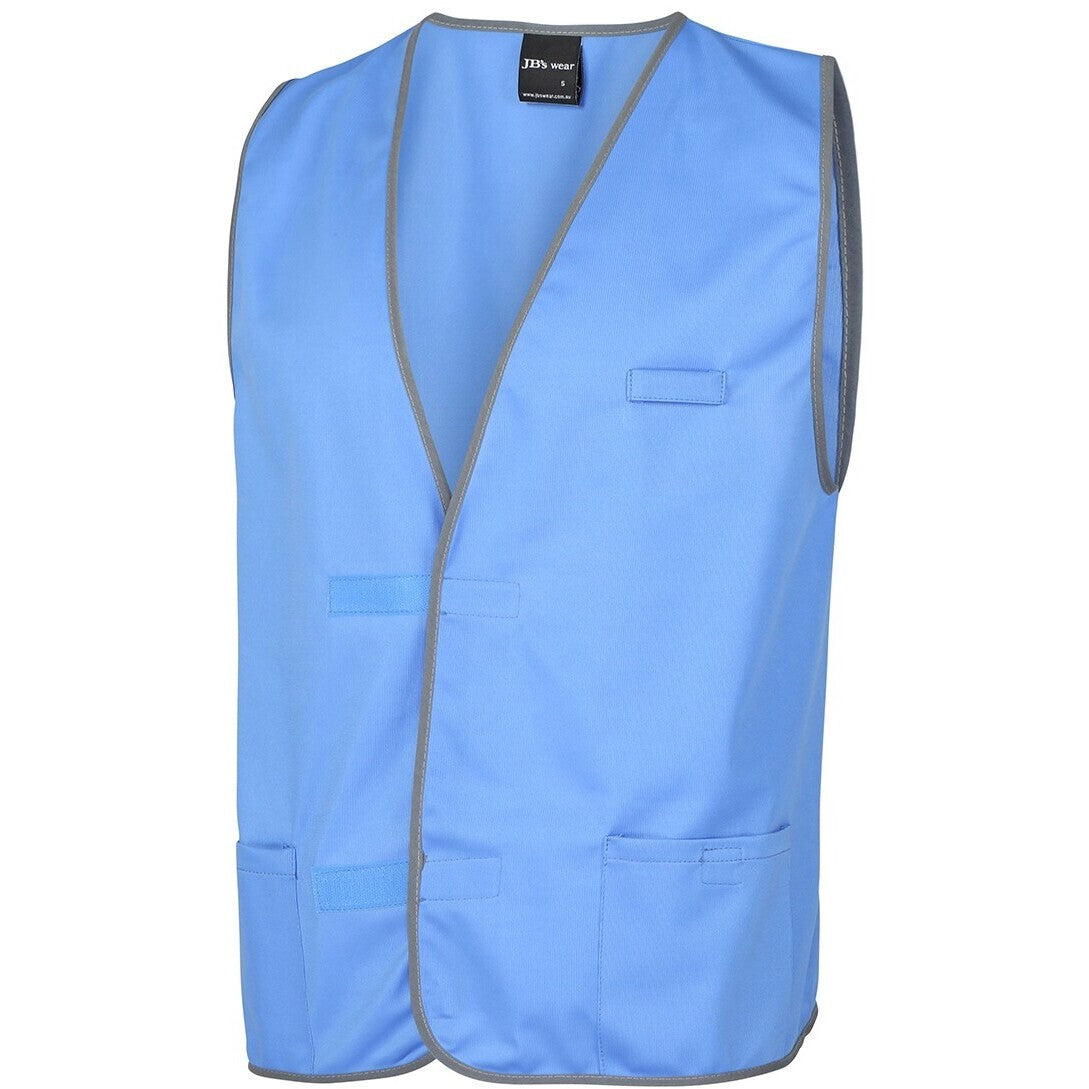 JB's Wear 6HFV Coloured Tricot Vest - Side View | color:Lt Blue|view:side