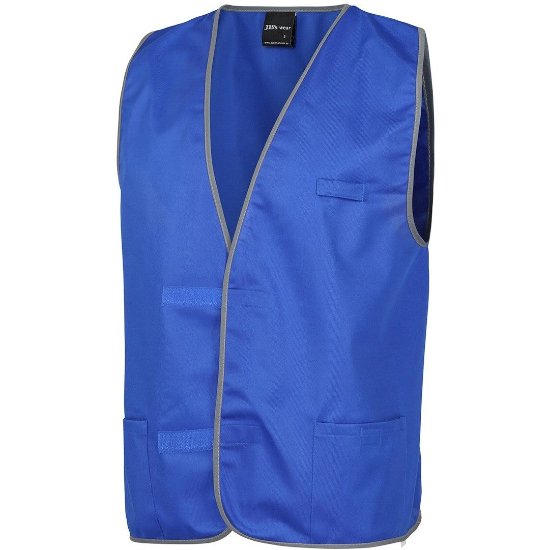 JB's Wear 6HFV Coloured Tricot Vest - Side View | color:Royal|view:side