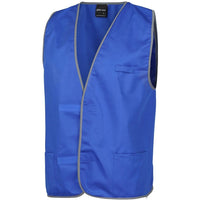 JB's Wear 6HFV Coloured Tricot Vest - Side View | color:Royal|view:side