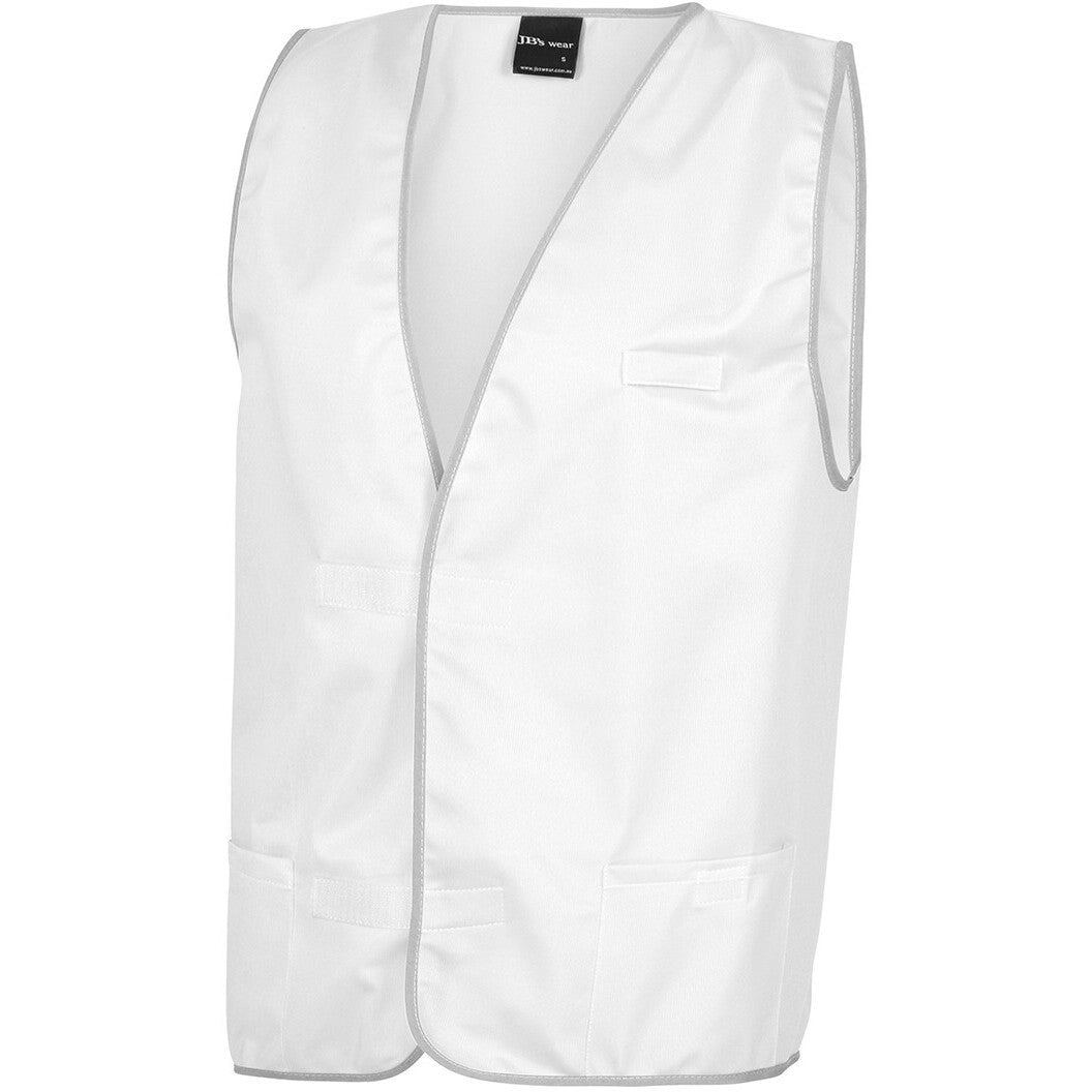 JB's Wear 6HFV Coloured Tricot Vest - Side View | color:White|view:side