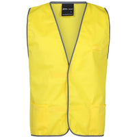 JB's Wear 6HFV Coloured Tricot Vest - Front View | color:Yellow|view:front