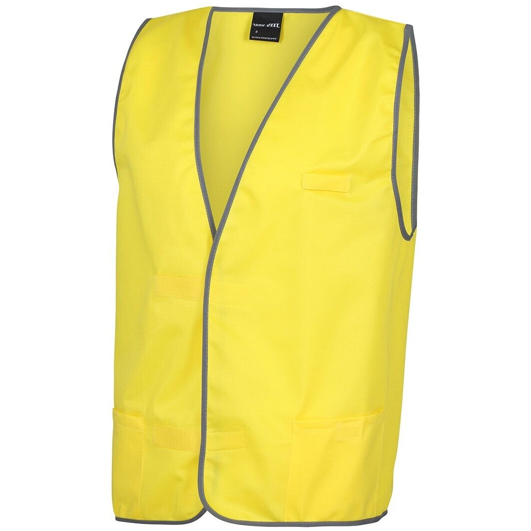 JB's Wear 6HFV Coloured Tricot Vest - Side View | color:Yellow|view:side