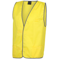 JB's Wear 6HFV Coloured Tricot Vest - Side View | color:Yellow|view:side