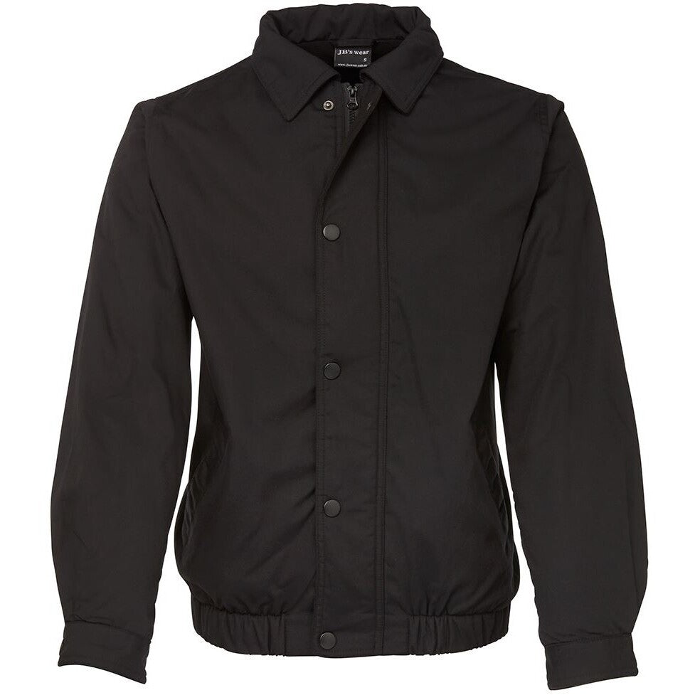 JB's Wear 3CJ Contrast Jacket - Front View | color:Black/Black|view:front
