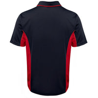 JB's Wear 7PP Contrast Polo - Back View | color:Navy/Red|view:back