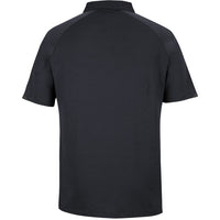 JB's Wear 7STC Contrast Stretch Polo - Back View | color:Black/Charcoal|view:back