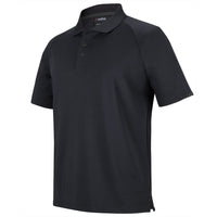 JB's Wear 7STC Contrast Stretch Polo - Side View | color:Black/Charcoal|view:side