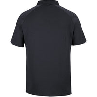 JB's Wear 7STC Contrast Stretch Polo - Back View | color:Black/White|view:back
