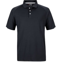 JB's Wear 7STC Contrast Stretch Polo - Front View | color:Black/White|view:front