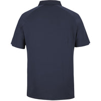 JB's Wear 7STC Contrast Stretch Polo - Back View | color:Navy/White|view:back