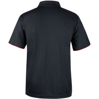 JB's Wear 7COP Cool Polo - Back View | color:Black/Red/Grey|view:back