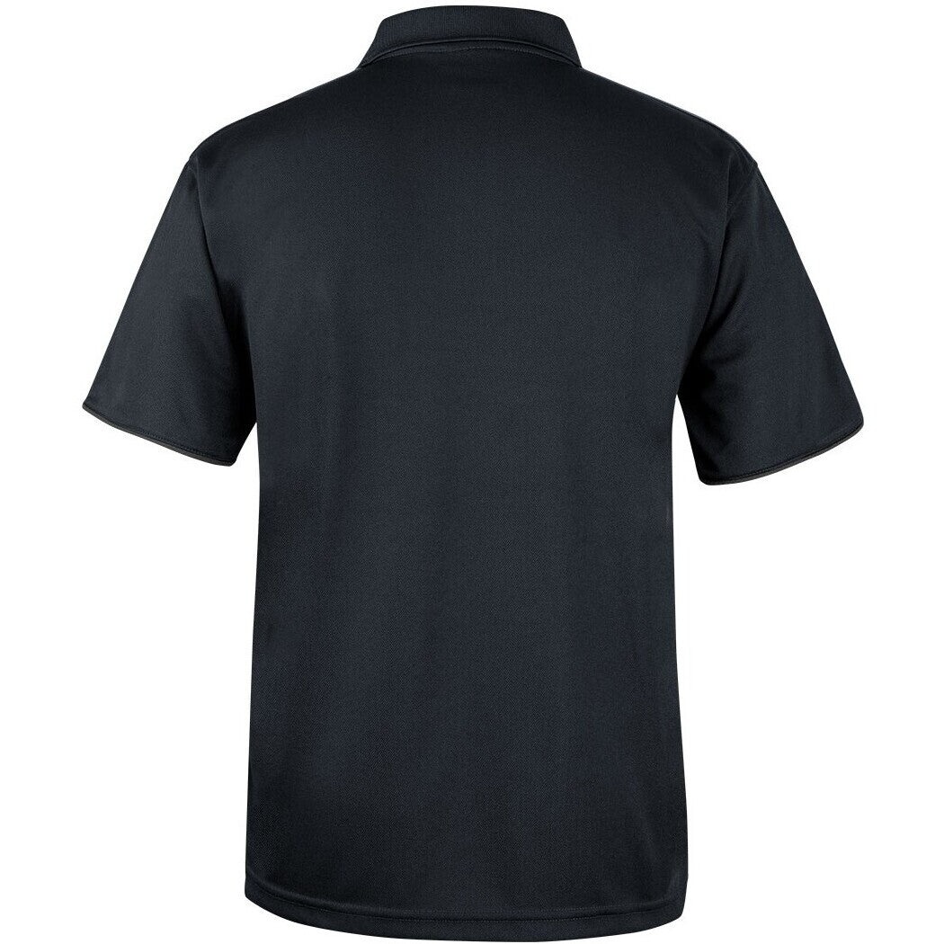 JB's Wear 7COP Cool Polo - Back View | color:Blk/Char/Wht|view:back