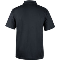 JB's Wear 7COP Cool Polo - Back View | color:Blk/Wht/Grey|view:back