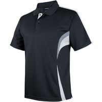 JB's Wear 7COP Cool Polo - Side View | color:Blk/Wht/Grey|view:side