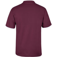 JB's Wear 7COP Cool Polo - Back View | color:Maroon/White/Grey|view:back