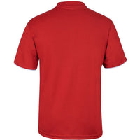 JB's Wear 7COP Cool Polo - Back View | color:Red/Wht/Grey|view:back