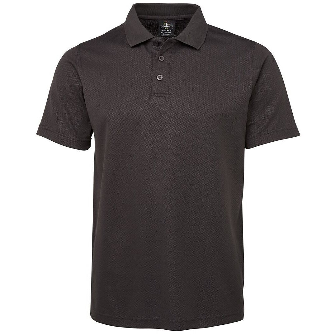 JB's Wear 7CYP Cotton Back Yardage Polo - Front View | color:Gunmetal|view:front