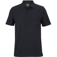 JB's Wear 2STS Cotton S/S Stretch Polo - Front View | color:Black|view:front
