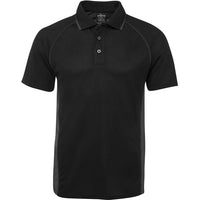 JB's Wear 7COV Cover Polo - Front View | color:Black/Charcoal|view:front