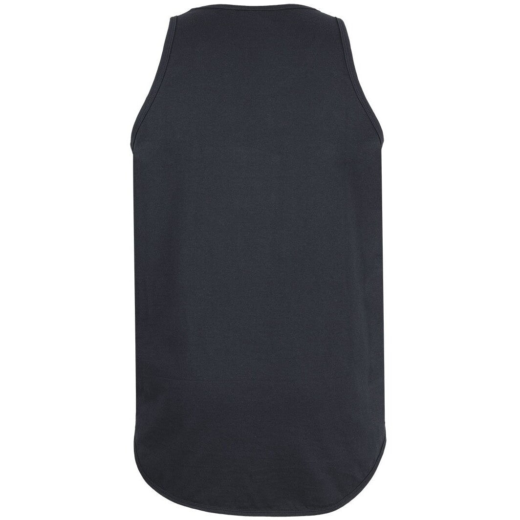 JB's Wear 1SDT Drop Tail Singlet - Back View | color:Black|view:back