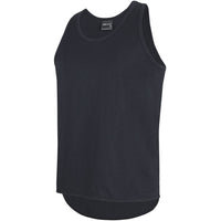 JB's Wear 1SDT Drop Tail Singlet - Side View | color:Black|view:side
