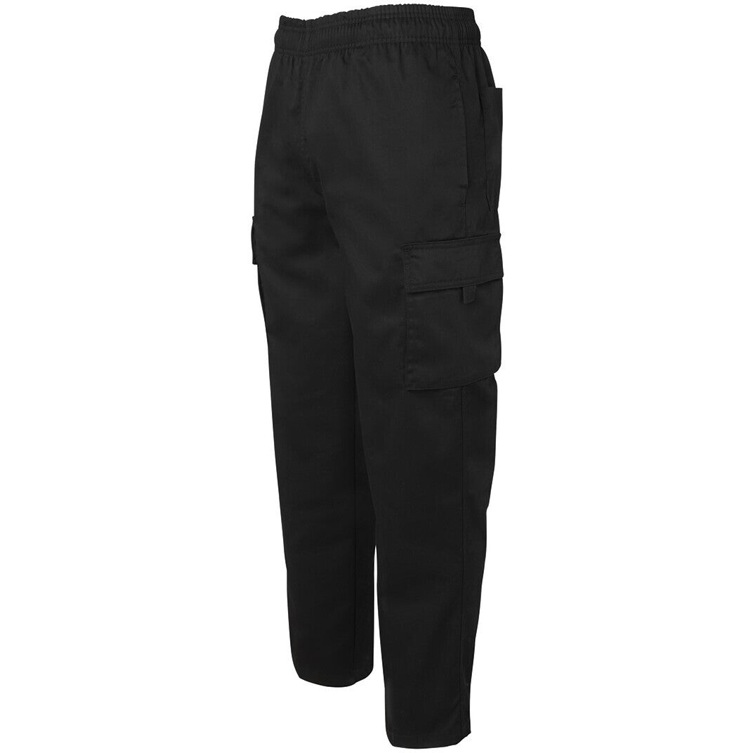 JB's Wear 5ECP Elasticated Cargo Pant - Side View | color:Black|view:side