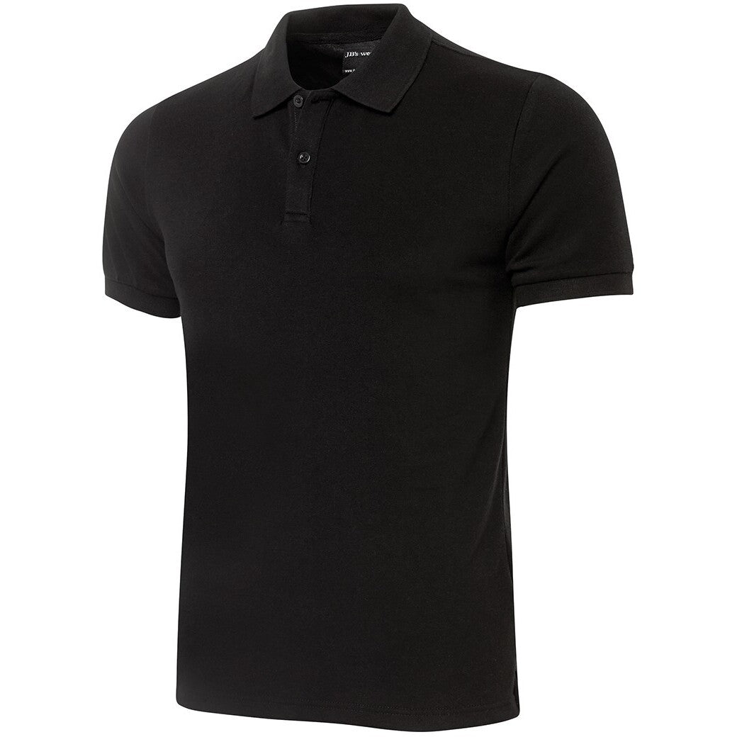 JB's Wear 2FTP Fitted Polo - Side View | color:Black|view:side