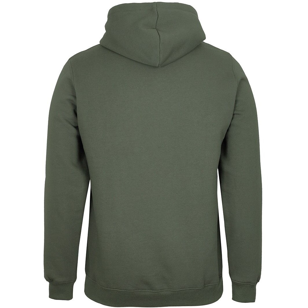 JB's Wear 3FH Fleecy Hoodie - Back View | color:Army|view:back