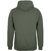 JB's Wear 3FH Fleecy Hoodie - Back View | color:Army|view:back